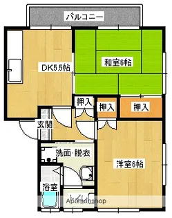 コーポ松岡【2階】の間取り