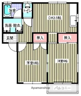 クィーンズヴィラ A【202号室】の間取り