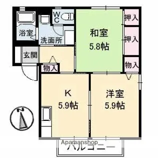 グランドール【1階】の間取り