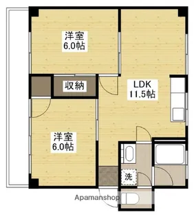 内田コーポ【102号室】の間取り