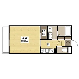 アルバ木之庄Ⅱ【201号室】の間取り