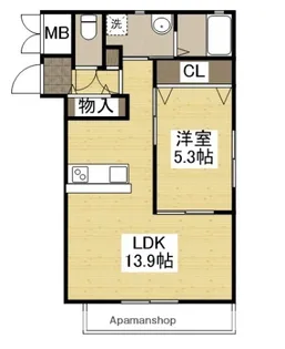 レジデンス東福山【103号室】の間取り