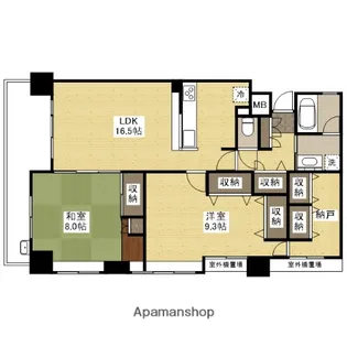 フローレンス福山本町【7階】の間取り