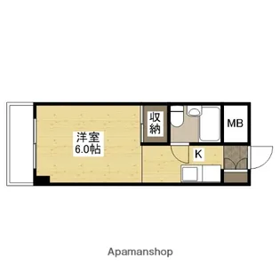 東福山駅前ビル【507号室】の間取り