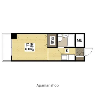 東福山駅前ビル【6階】の間取り