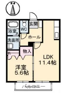 ボン・エール【2階】の間取り