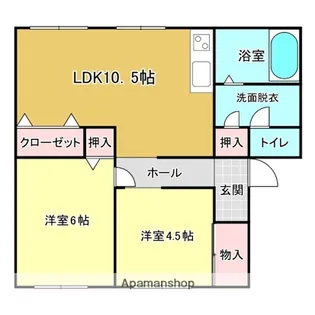 グランマップス春日【4階】の間取り