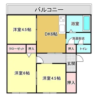 グランマップス春日【3階】の間取り