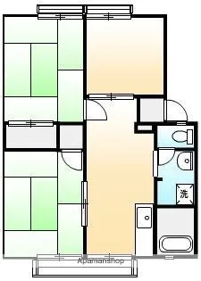 パナハイツ高尾B【202号室】の間取り
