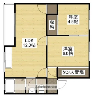 グリーンハイツ【D号室】の間取り