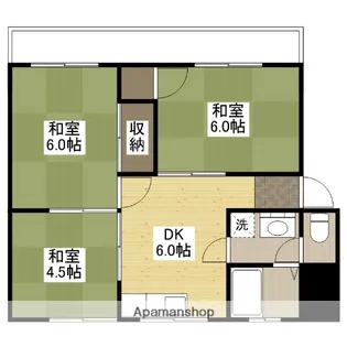 サンハイツあすなろ【2階】の間取り