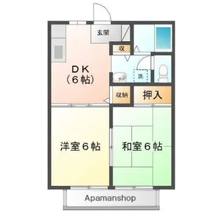 サンシティ南蔵王【2階】の間取り
