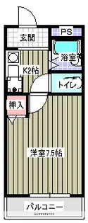 エメローズ汐田【3階】の間取り