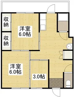 大福マンション引野【403号室】の間取り