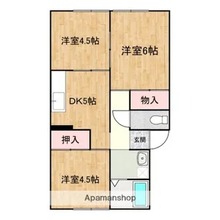 メゾン浦上【102号室】の間取り
