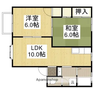 鳳ハイツ【2階】の間取り