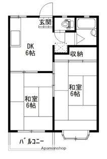 エスポワールC棟【2階】の間取り