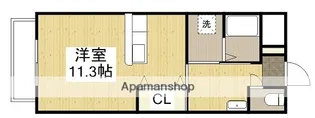 ルエ・デュ・パルク【401号室】の間取り