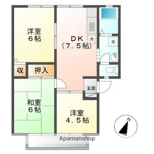 ウィンディア高尾【1階】の間取り