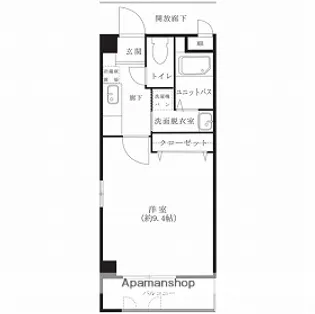 フィネス三之丸【402号室】の間取り