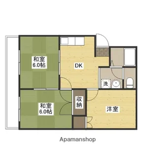 サンシャイン南手城【3階】の間取り