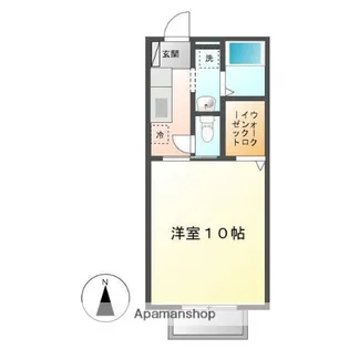 ウェル上加茂【2階】の間取り