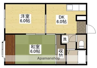 メゾンエスポアB【201号室】の間取り