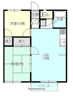 共和ハイツ【202号室】の間取り