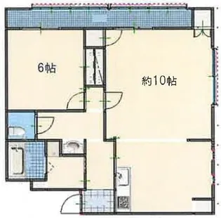 明和マンション【2階】の間取り