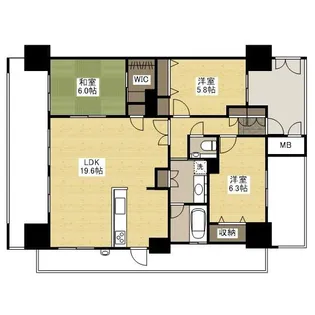 アルファステイツ福山駅前【2階】の間取り