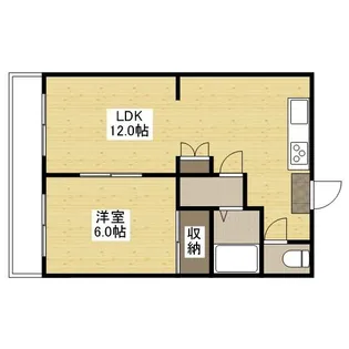 ローズハイツ【1階】の間取り