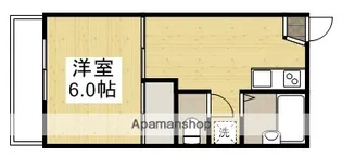 ハイネス能島Ⅰ【107号室】の間取り