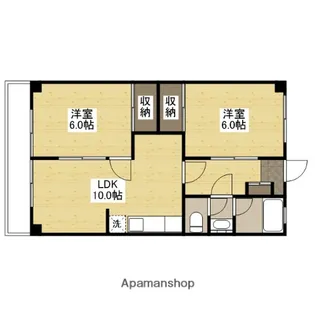 ソシエ府中【5階】の間取り
