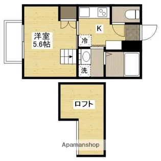 チェルシーハウス【203号室】の間取り