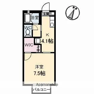 アーバン東福山B棟【1階】の間取り