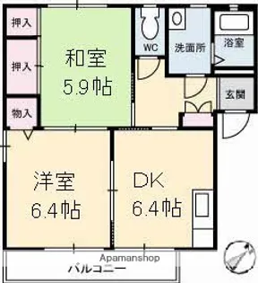 ミレニアムガーデンⅡ【1階】の間取り
