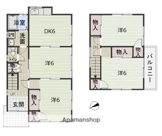広島県福山市新涯町5丁目【一戸建】の間取り