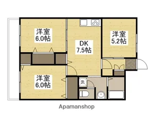 サンイーズマンション【303号室】の間取り