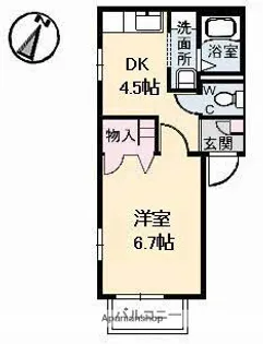 HOMEPORT南風【2階】の間取り