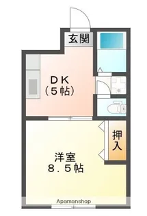 オリーブコート西深津【1階】の間取り