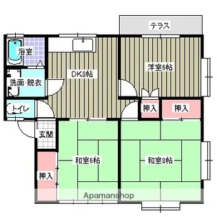 岡崎コーポ【2階】の間取り
