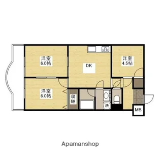 サンライフあけぼの【303号室】の間取り
