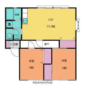 サンビレッジ21A【1階】の間取り