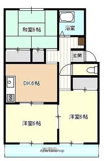 プランタンⅢ【102号室】の間取り