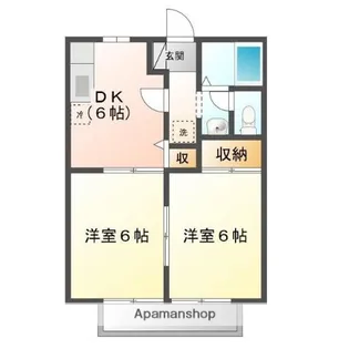 サンライフ神辺 A【2階】の間取り