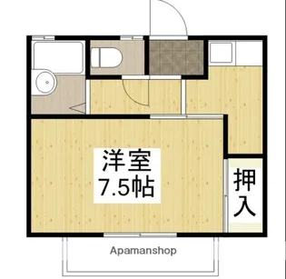 エメローズ幸【103号室】の間取り