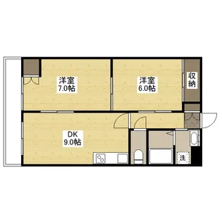 アーバン新徳田【1階】の間取り