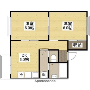かすみマンション【202号室】の間取り