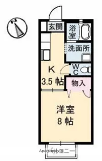 フレグランス東川口【1階】の間取り