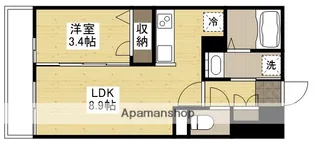 月光福山三吉町【2階】の間取り